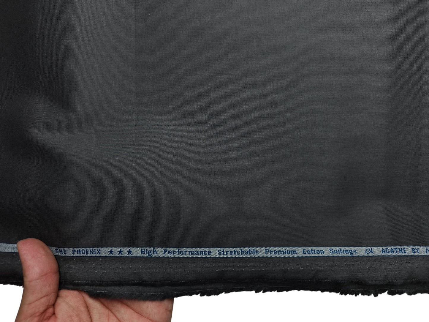 Arvind The Pheonix 100% Pure Cotton Premium Suiting Fabric (Charcoal Grey, Plain)