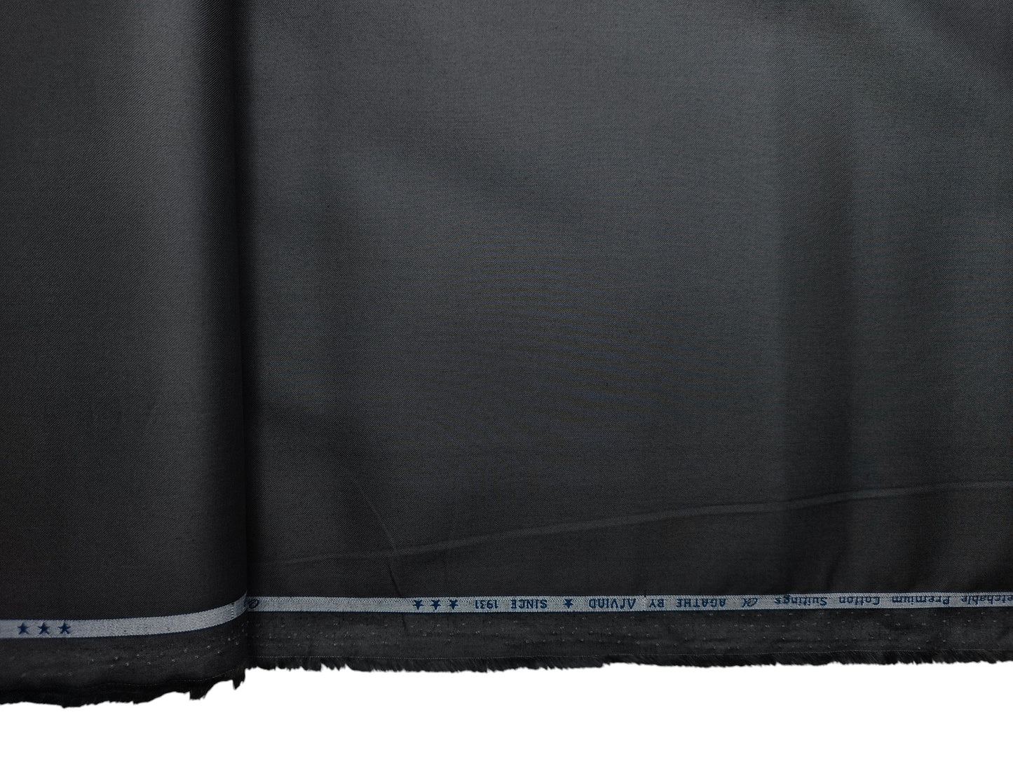 Arvind The Pheonix 100% Pure Cotton Premium Suiting Fabric (Charcoal Grey, Plain)