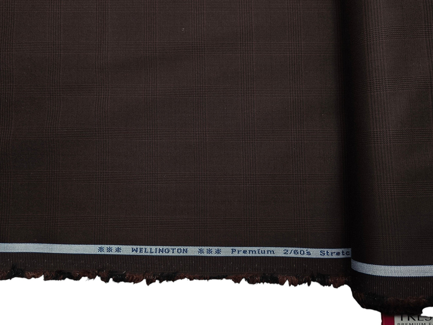 Arvind Tresca 2/60s Wrinkle Resistant 100% Pure Giza Cotton Suiting Fabric (Dark Brown, Checks)