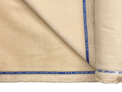 Arvind Corduroy Collection Stretchable Cotton Corduroy Suiting Fabric (Beige, Corduroy)