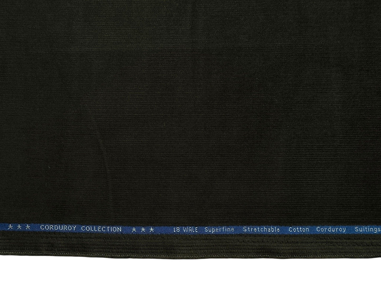 Arvind Corduroy Collection Stretchable Cotton Corduroy Suiting Fabric (Deep Olive Green, Corduroy)