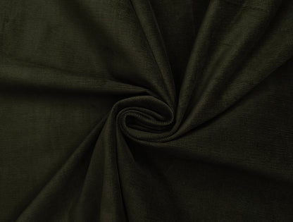 Arvind Corduroy Collection Stretchable Cotton Corduroy Suiting Fabric (Deep Olive Green, Corduroy)
