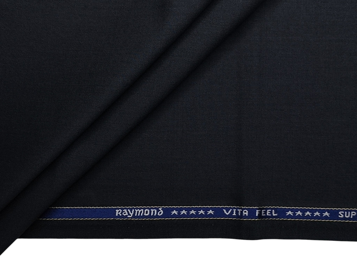 Raymond Vitafeel Exotic 52% Wool Super 100s Merino Wool Blend Suiting Fabric (Grey, Plain)