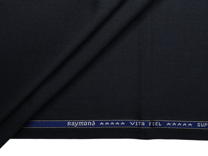 Raymond Vitafeel Exotic 52% Wool Super 100s Merino Wool Blend Suiting Fabric (Grey, Plain)