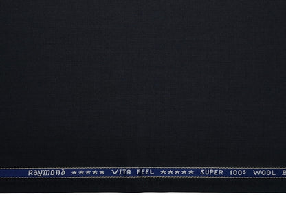 Raymond Vitafeel Exotic 52% Wool Super 100s Merino Wool Blend Suiting Fabric (Grey, Plain)