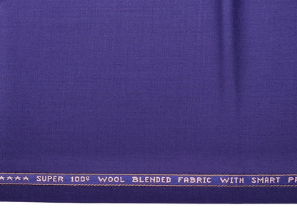 Raymond Vitafeel Exotic 52% Wool Super 100s Merino Wool Blend Suiting Fabric (Royal Blue, Plain)