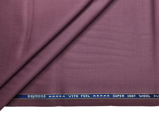Raymond Vitafeel Exotic 52% Wool Super 100s Merino Wool Blend Suiting Fabric (Lavender, Plain)