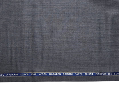 Raymond Vitafeel Exotic 52% Wool Super 100s Merino Wool Blend Suiting Fabric (Classic Grey, Plain)