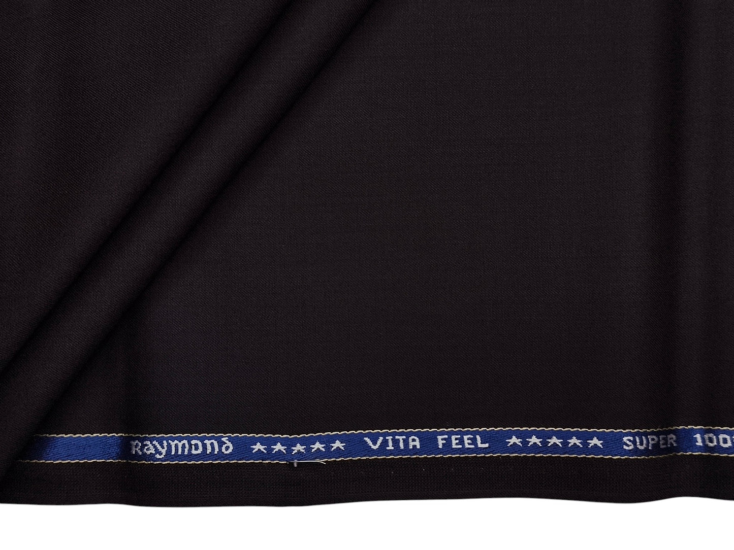 Raymond Vitafeel Exotic 52% Wool Super 100s Merino Wool Blend Suiting Fabric (Wine, Plain)