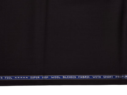 Raymond Vitafeel Exotic 52% Wool Super 100s Merino Wool Blend Suiting Fabric (Wine, Plain)