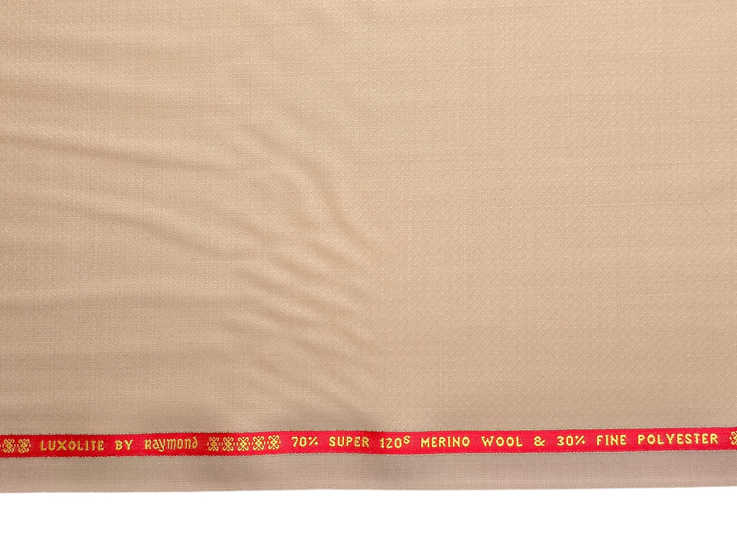 Raymond Luxolite 70% Wool Super 120s Suiting Fabric (Fawn, Patterned)