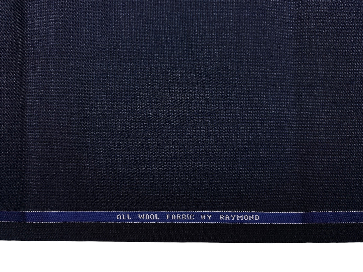 Raymond 100% Wool Premium Suiting Fabric (Blue, Self Pattern)