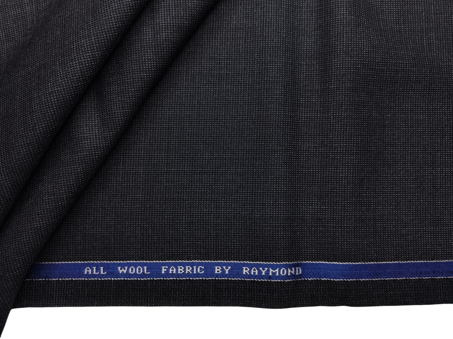 Raymond 100% Wool Premium Suiting Fabric (Grey, Self Pattern)