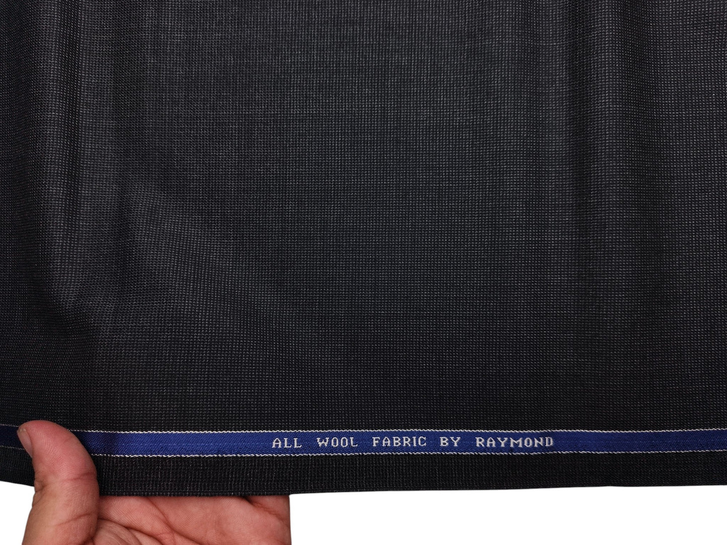 Raymond 100% Wool Premium Suiting Fabric (Grey, Self Pattern)