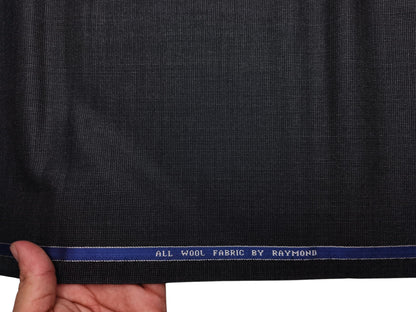 Raymond 100% Wool Premium Suiting Fabric (Grey, Self Pattern)