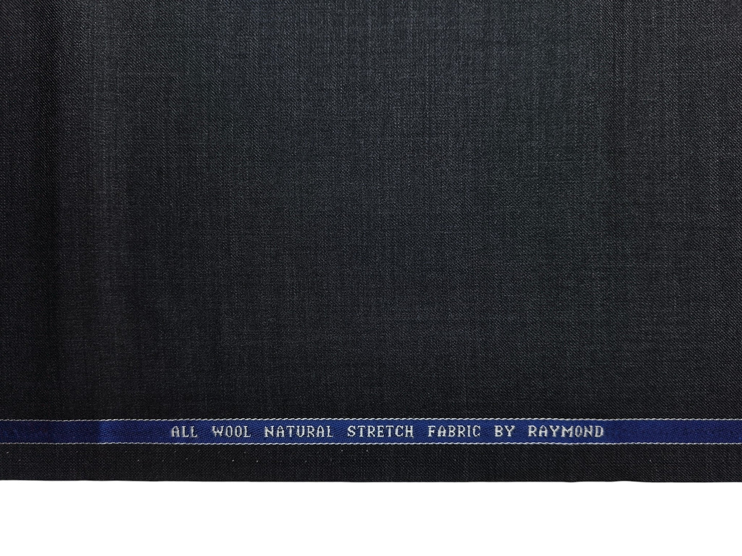 Raymond 100% Wool Natural Stretch Suiting Fabric (Charcoal Grey, Plain)