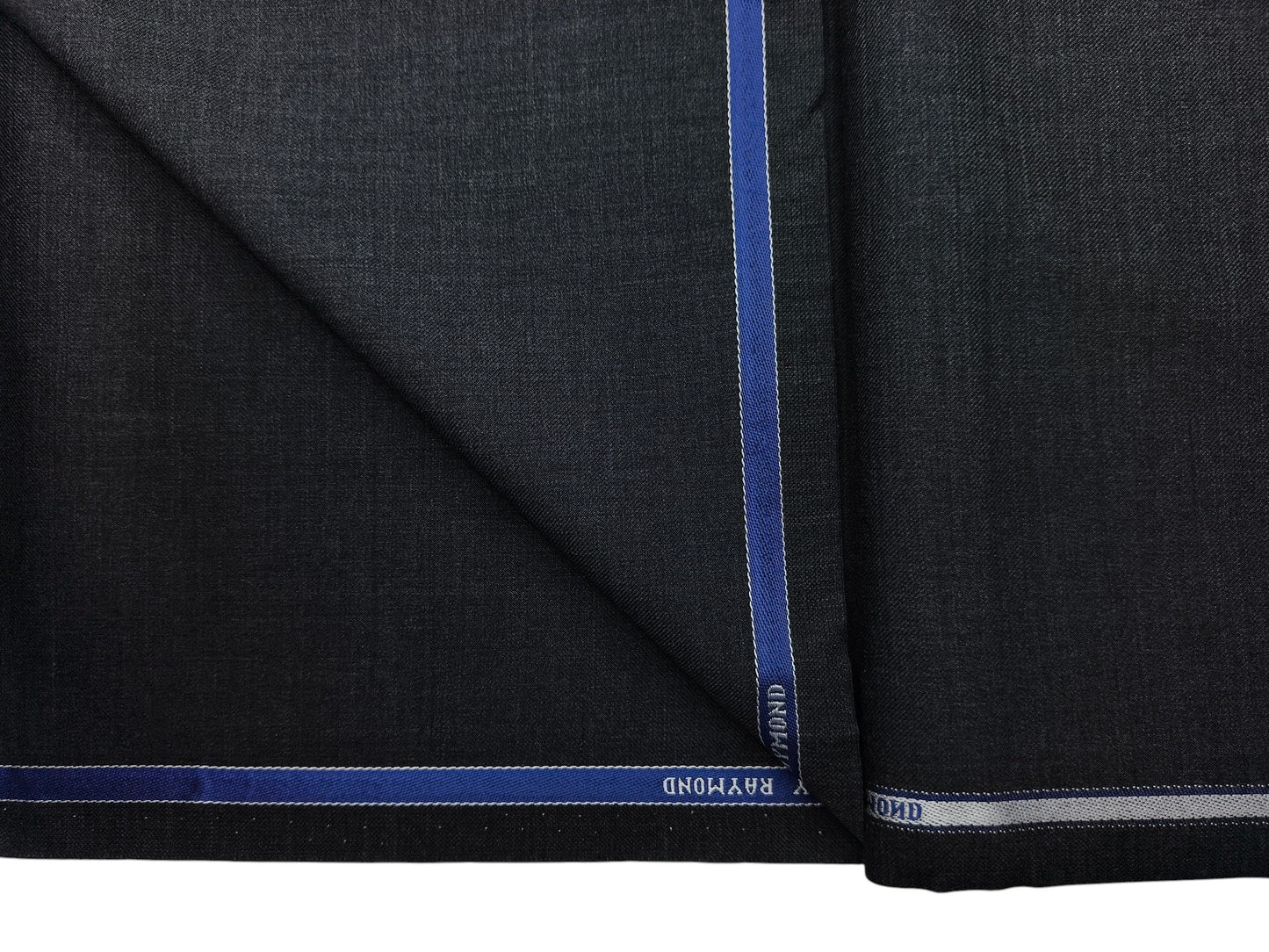 Raymond 100% Wool Natural Stretch Suiting Fabric (Charcoal Grey, Plain)