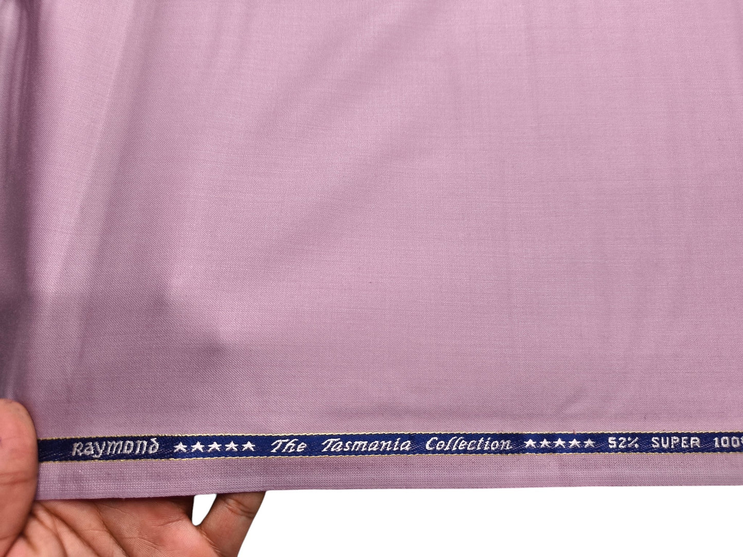 Raymond The Tasmania Collection 52% Wool Super 100s Exotic Suiting Fabric (Light Pink, Plain)