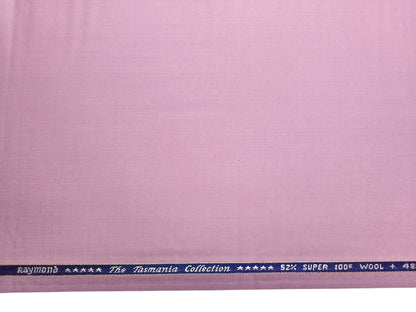 Raymond The Tasmania Collection 52% Wool Super 100s Exotic Suiting Fabric (Light Pink, Plain)