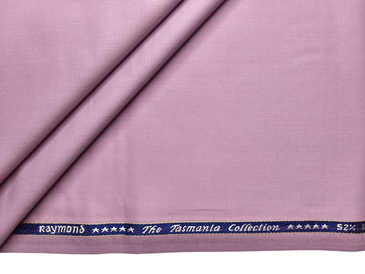Raymond The Tasmania Collection 52% Wool Super 100s Exotic Suiting Fabric (Light Pink, Plain)