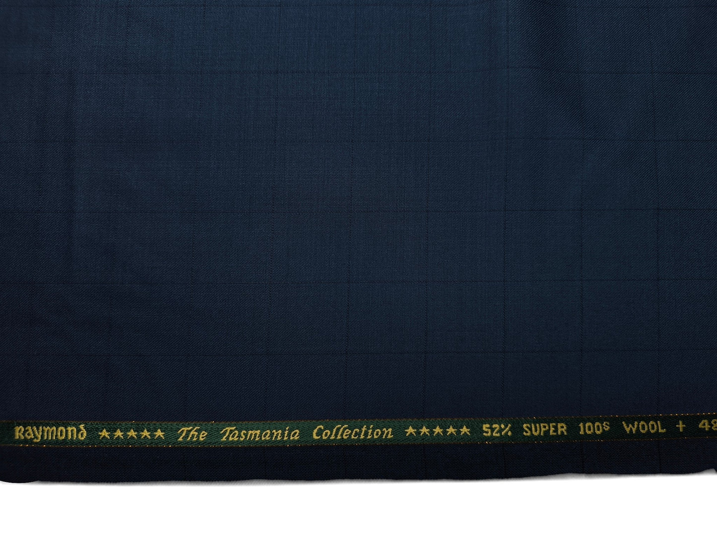 Raymond The Tasmania Collection 52% Wool Super 100s Exotic Suiting Fabric (French Blue, Checks)