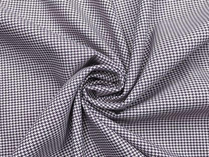 Georgia Gullini Linea Mystic Ultrafine Linen Wool Blended Suiting Fabric (Lavender, Houndstooth Pattern)