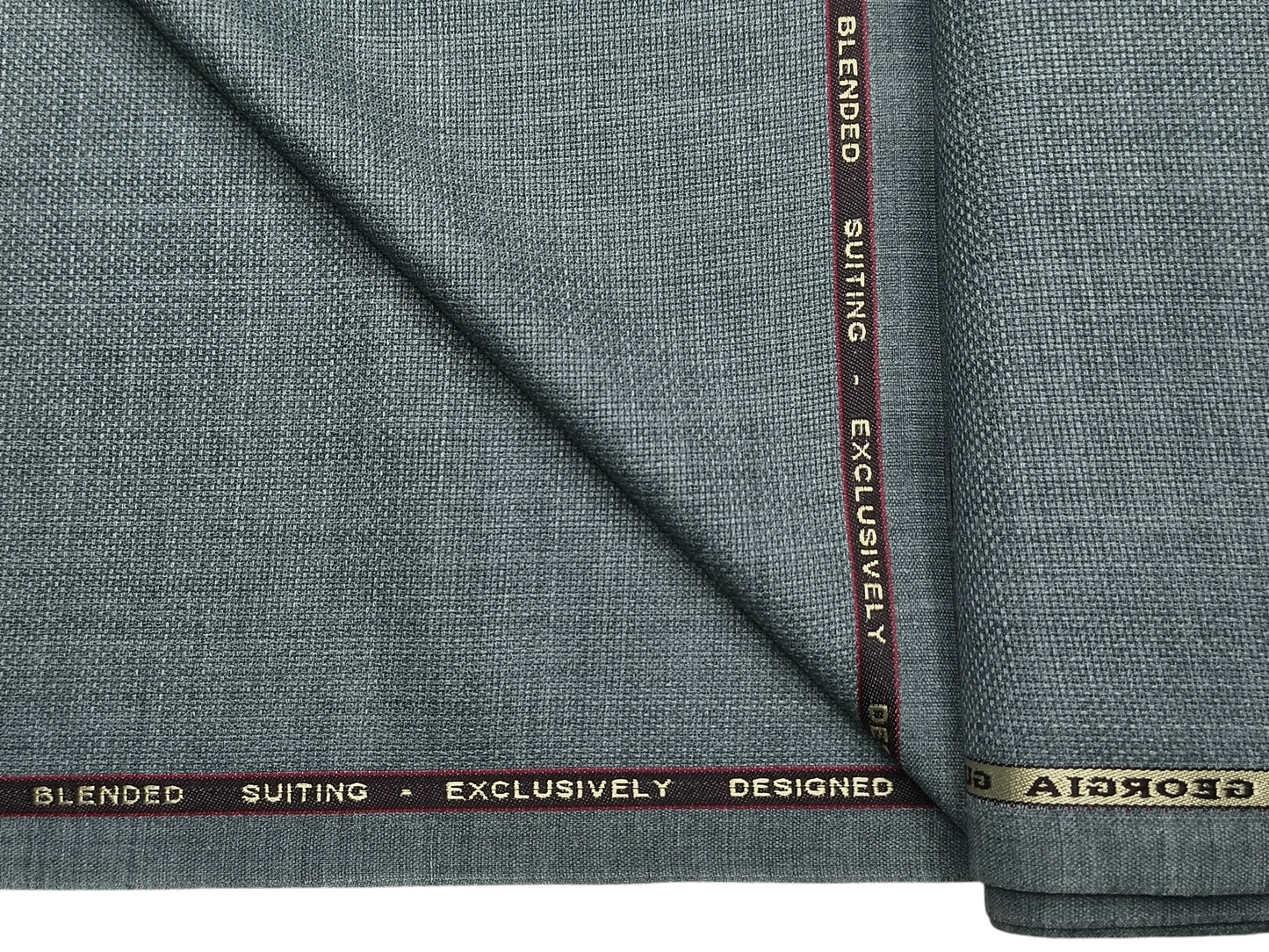 Georgia Gullini Italy Super 100s Merino Wool Blend Suiting Fabric (Light Pista, Jute Weave)