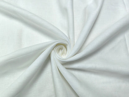 Raymond 100% Pure Linen 130 LEA Shirting Fabric (White , Plain)