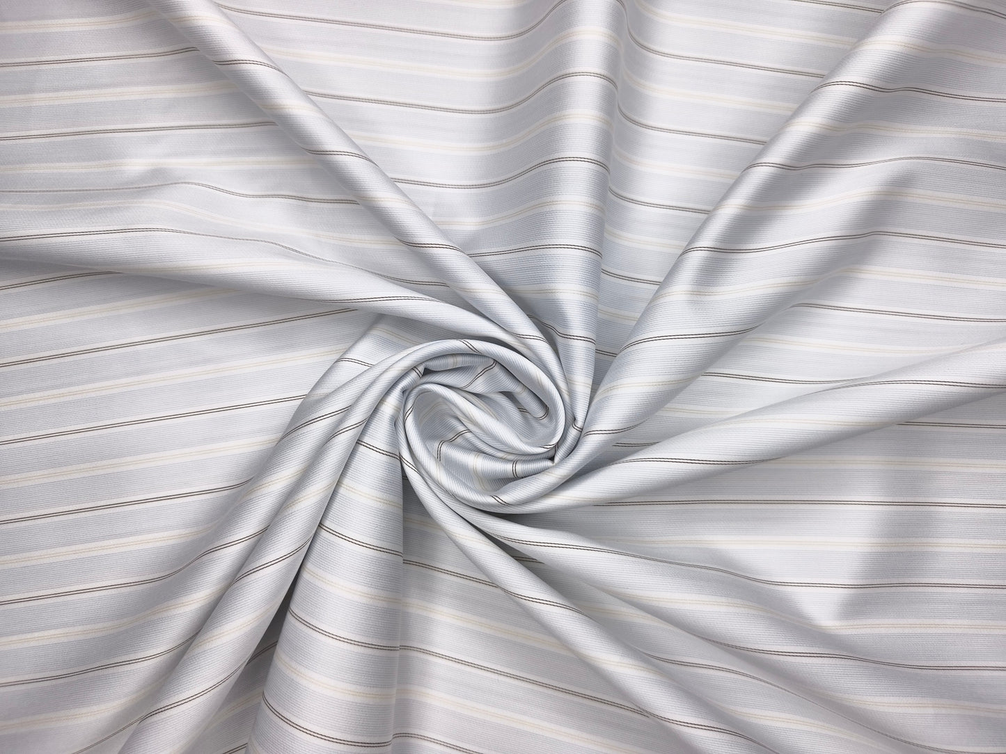 Vercelli Italy 2/140s Finest Supima Cotton Shirting Fabric (Light Blue & Brown, Multistripes)