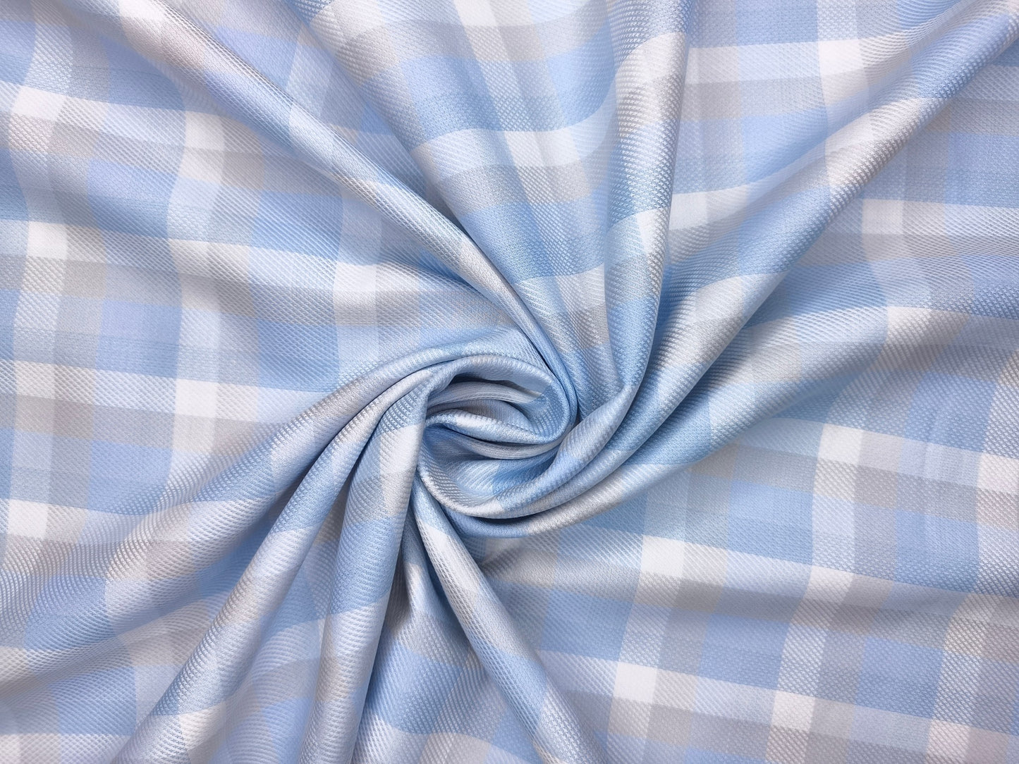 Solino 100% Premium Giza Cotton Shirting Fabric (Blue, Multichecks)