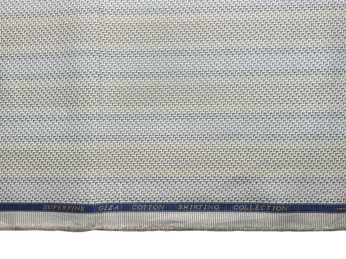 Solino 100% Premium Giza Cotton Shirting Fabric (Vibrant , Stripes)
