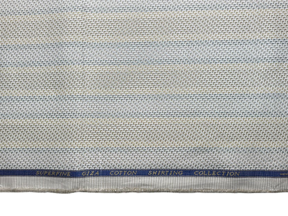 Solino 100% Premium Giza Cotton Shirting Fabric (Vibrant , Stripes)