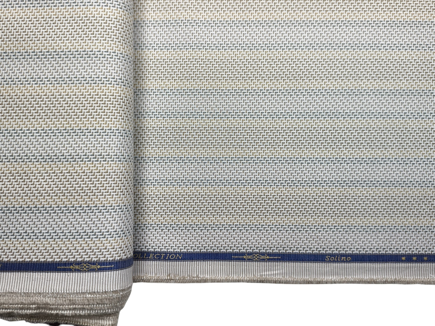 Solino 100% Premium Giza Cotton Shirting Fabric (Vibrant , Stripes)