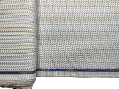 Solino 100% Premium Giza Cotton Shirting Fabric (Vibrant , Stripes)
