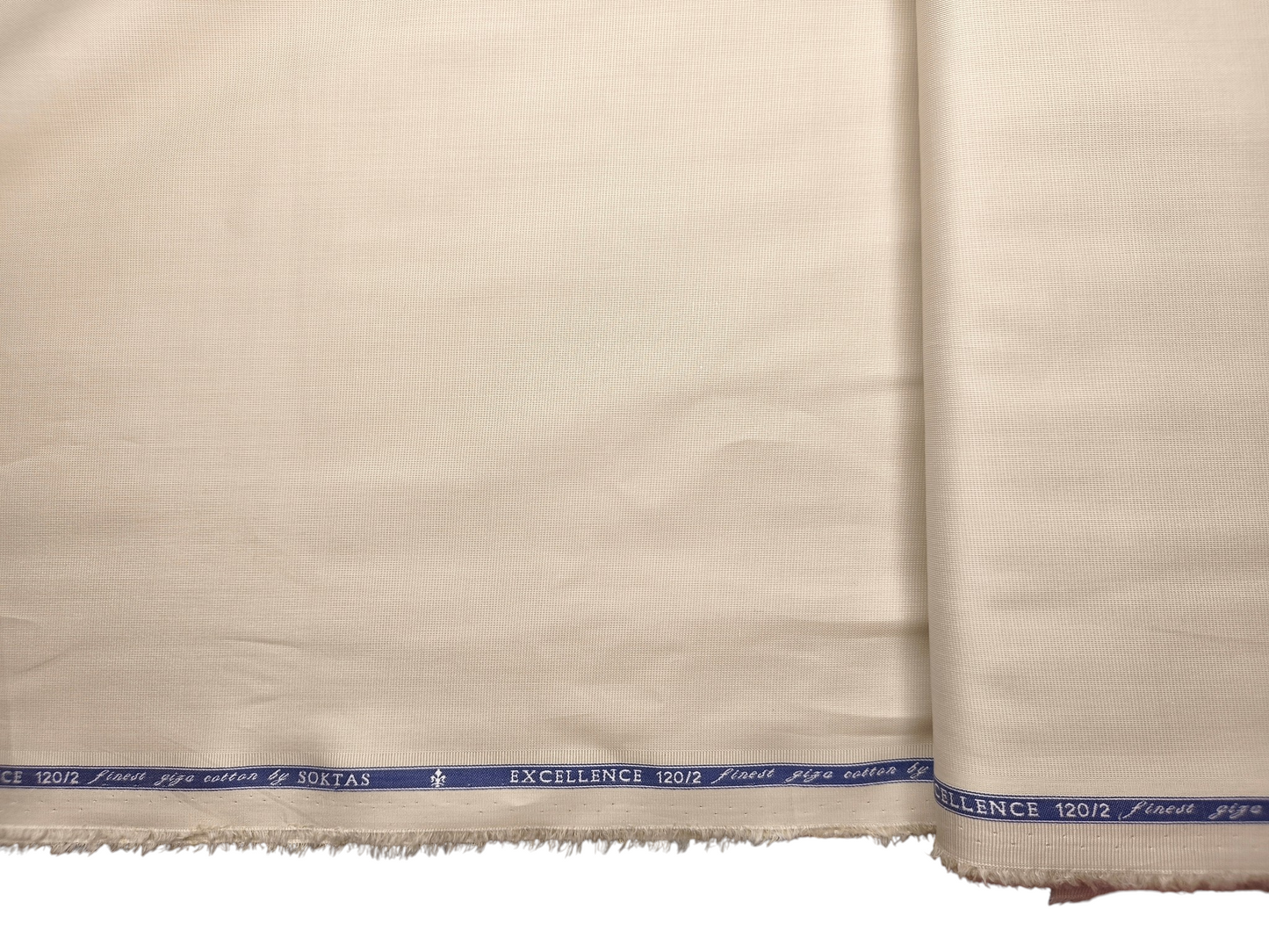 Giza House By Soktas 120/2 Premium Giza Cotton Shirting Fabric (Beige, Plain Weave)
