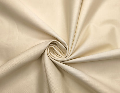 Dickens & Browne 100% Cotton Stretched Suiting Fabric (Cream , Textured)