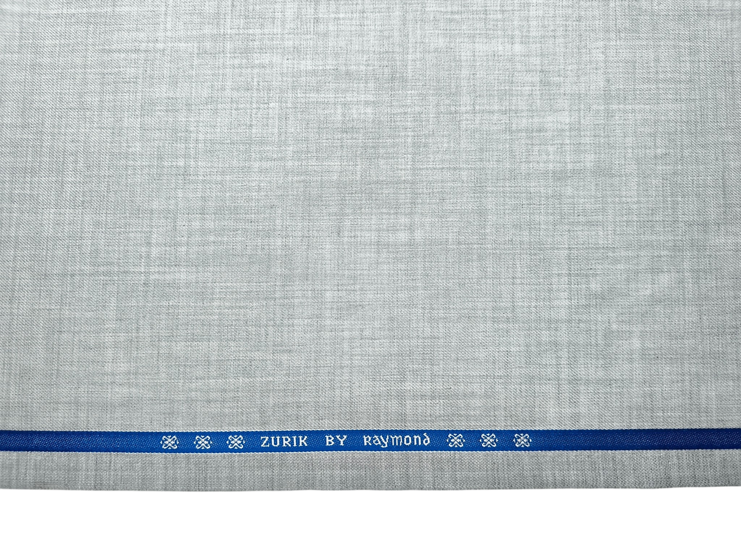 Raymond Zurik Polyester Viscose Blend Premium Suiting Fabric (Light Grey, Plain)