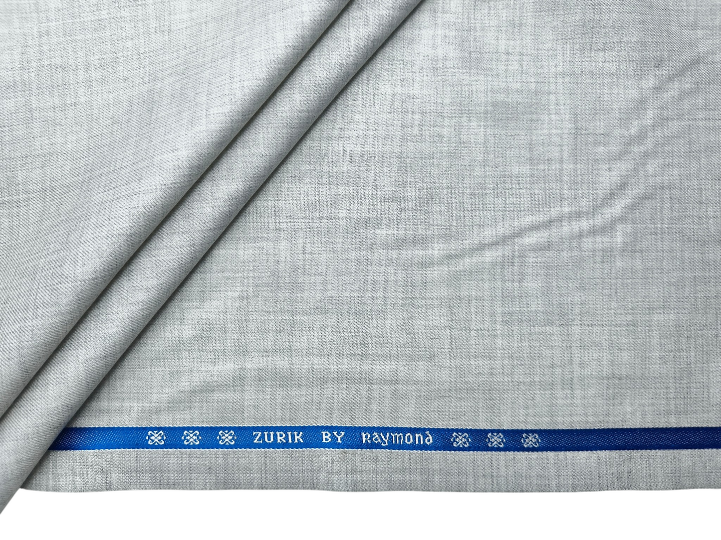 Raymond Zurik Polyester Viscose Blend Premium Suiting Fabric (Light Grey, Plain)