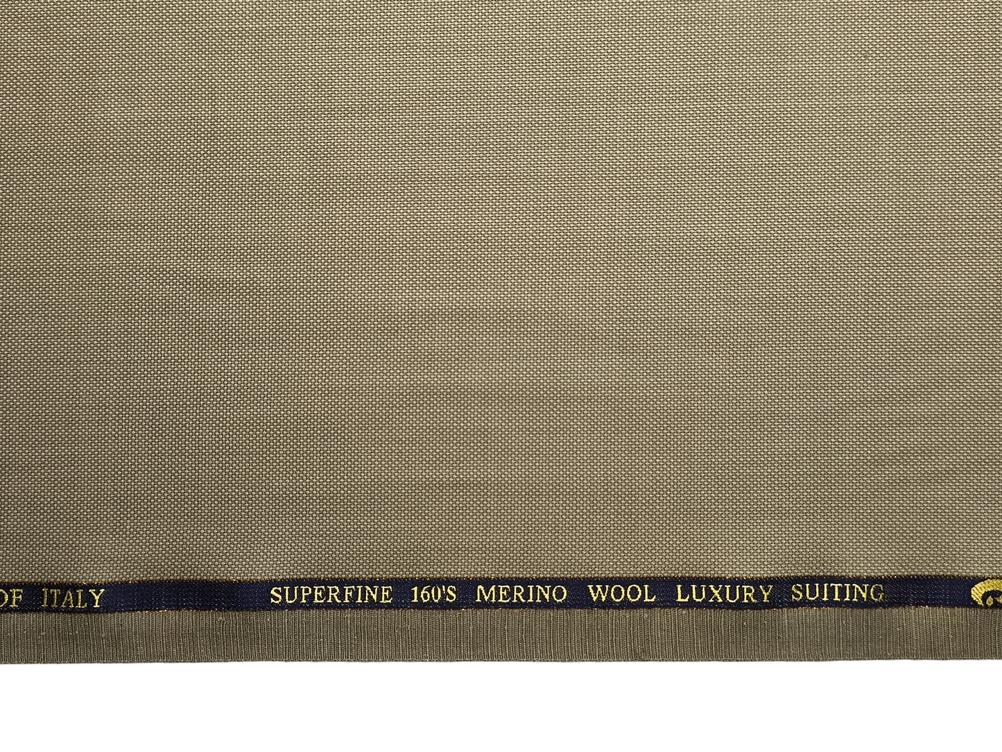 Georgia Gullini Italy Super 160s Wool Blended Premium Suiting Fabric (Warm Beige, Textured)
