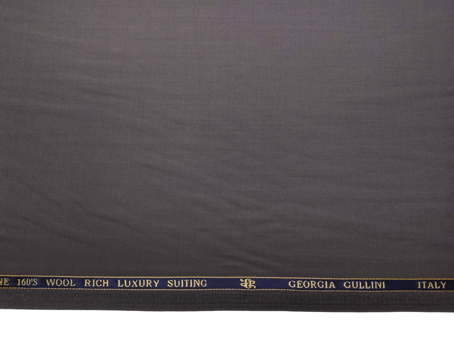 Georgia Gullini Italy Super 160s Wool Blended Premium Suiting Fabric (Mocha Brown, Plain)