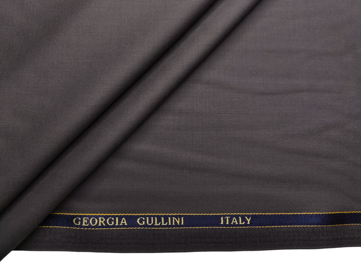 Georgia Gullini Italy Super 160s Wool Blended Premium Suiting Fabric (Mocha Brown, Plain)