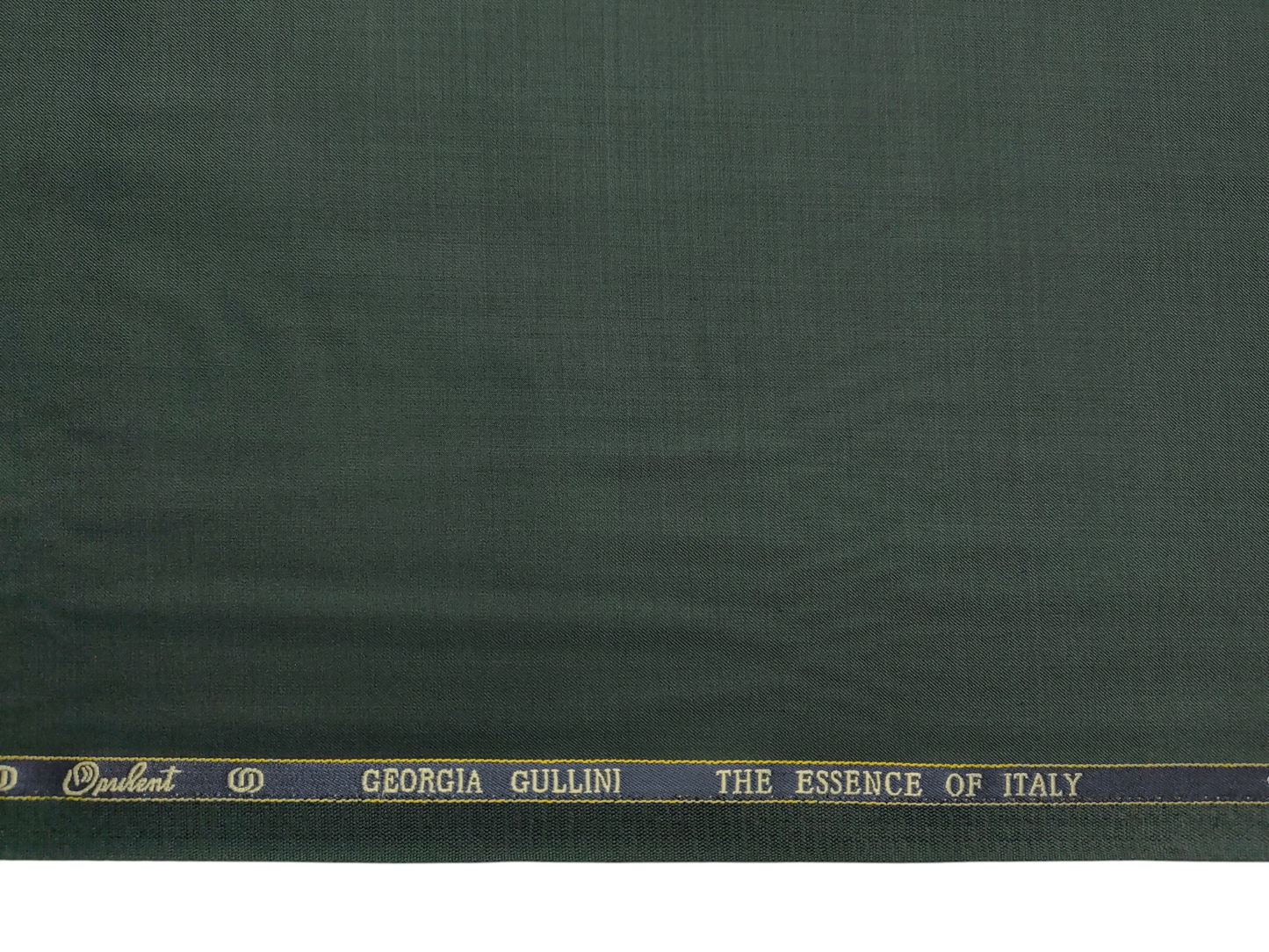 Georgia Gullini Italy Super 130s Merino Wool Blended Suiting Fabric (Bottle Green, Plain)