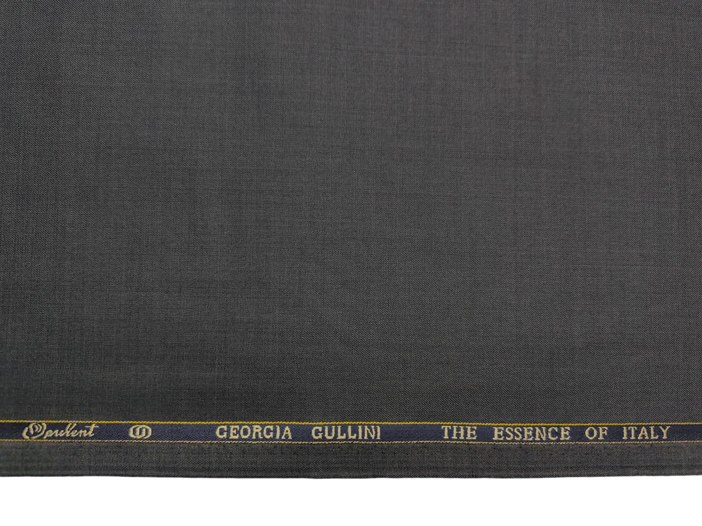 Georgia Gullini Italy Super 130s Merino Wool Blended Suiting Fabric (Charcoal Grey, Plain)