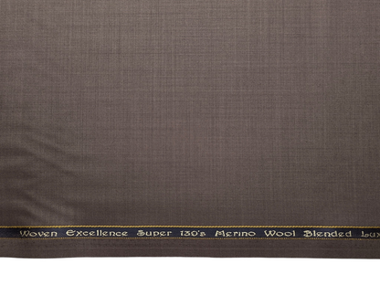 Georgia Gullini Italy Super 130s Merino Wool Blended Suiting Fabric (Light Taupe, Plain)