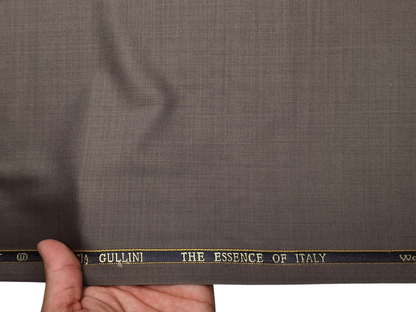 Georgia Gullini Italy Super 130s Merino Wool Blended Suiting Fabric (Light Taupe, Plain)