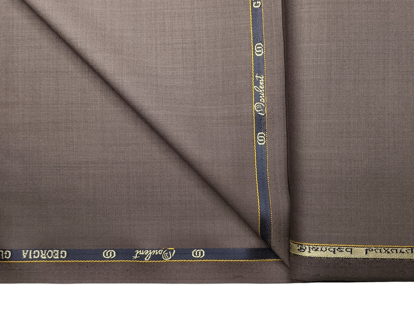 Georgia Gullini Italy Super 130s Merino Wool Blended Suiting Fabric (Light Taupe, Plain)
