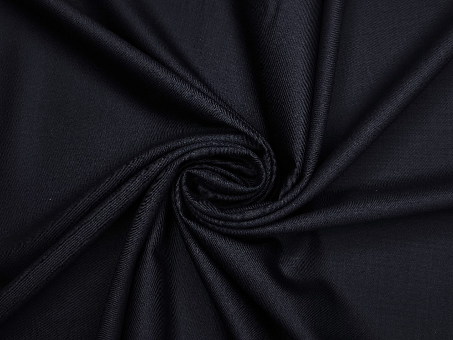 Georgia Gullini Italy Super 130s Merino Wool Blended Suiting Fabric (Navy Blue, Plain)