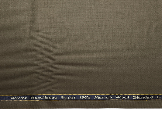 Georgia Gullini Italy Super 130s Merino Wool Blended Suiting Fabric (Dusty Green, Plain)