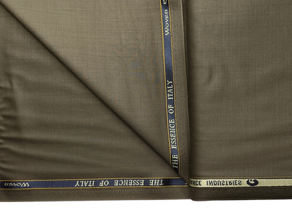 Georgia Gullini Italy Super 130s Merino Wool Blended Suiting Fabric (Dusty Green, Plain)