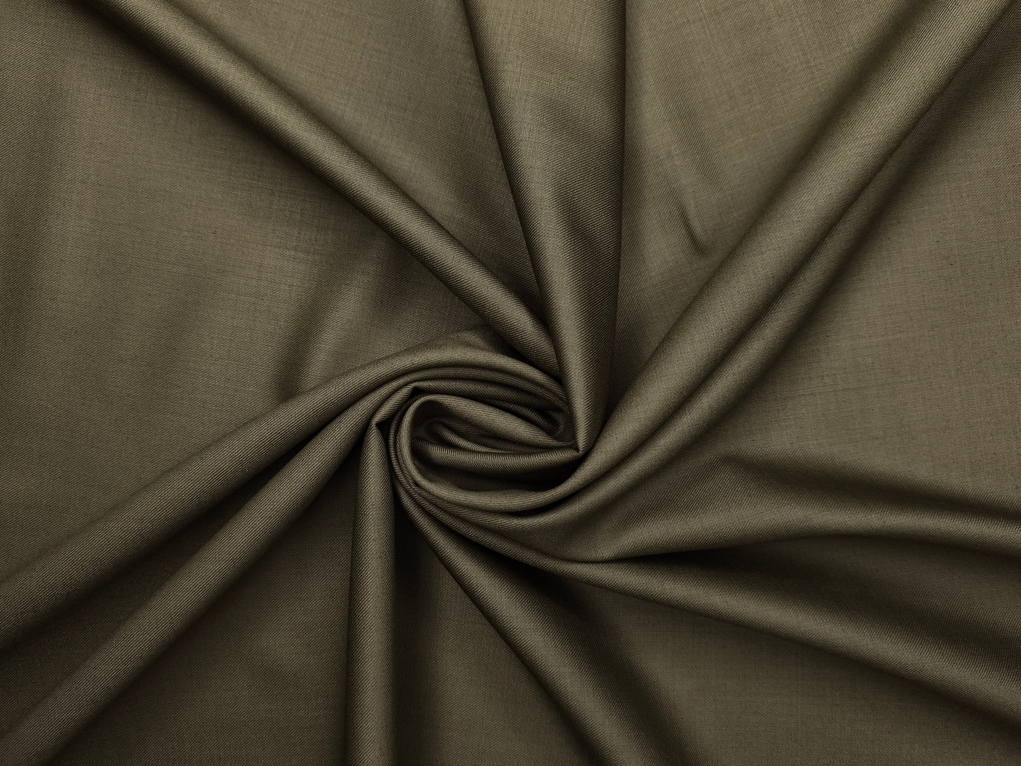 Georgia Gullini Italy Super 130s Merino Wool Blended Suiting Fabric (Dusty Green, Plain)
